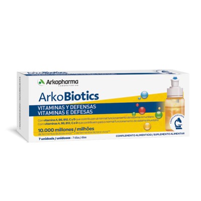 Arkobiotics 12 vitaminas, 7 minerales y defensas adultos