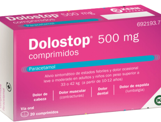 Dolostop 500 mg 20 comprimidos.