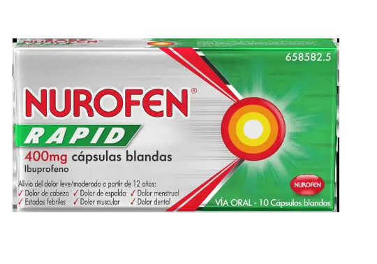 Nurofen rapid 400 mg 10 cápsulas blandas