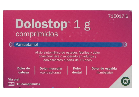 Dolostop 1 g 10 comprimidos