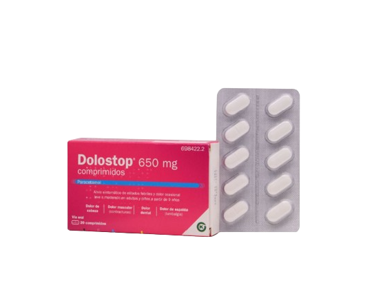 Dolostop 650 mg 20 comprimidos