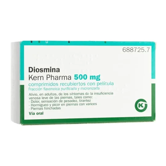 Diosmina Kern Pharma 500 mg comprimidos recubiertos con película