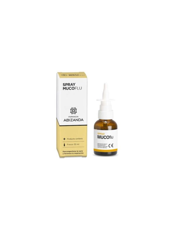 Mucoflu Spray 30 ml es un producto de parafarmacia descongestivo nasal diseñado para aliviar la congestión facial y nasal. Su fórmula combina ingredientes como ácido hialurónico, N-acetilcisteína y aceite esencial de eucalipto, que ayudan a hidratar la mucosa nasal, fluidificar el exceso de mucosidad y aportar una sensación de alivio cuando hay congestión. Cómo usar Mucoflu Spray 30 ml Agitar el frasco antes de usar. Sonarse la nariz antes de la aplicación. Introducir la boquilla en la fosa nasal, mantener el frasco vertical y pulsar una vez por fosa nasal, o según indicaciones del profesional de salud. Limpiar la boquilla tras su uso y volver a colocar el tapón de protección. Puede usarse varias veces al día, en adultos y niños, siempre que no haya contraindicación médica. Indicaciones y oportunidades de uso Mucoflu Spray está indicado para aliviar: Congestión nasal debida a resfriados, rinitis alérgica o sinusitis. Exceso de secreciones nasales. Irritación nasal causada por contaminación ambiental. Tras intervenciones quirúrgicas nasales para ayudar a mantener la mucosa húmeda. Precauciones y advertencias No usar si hay alergia conocida a alguno de sus componentes. Producto para uso nasal, exclusivamente. Si la congestión persiste más de varios días o empeora, consultar al médico. Evitar el contacto con los ojos. En embarazo o lactancia, usar sólo bajo supervisión profesional. Composición La fórmula contiene: Ácido hialurónico (hidratante de la mucosa) N-acetilcisteína (facilita la fluidificación del moco) Aceite esencial de eucalipto (con efecto balsámico) Excipientes para estabilizar y conservar la solución Presentación Envase de 30 ml spray nasal con aplicador pulverizador.