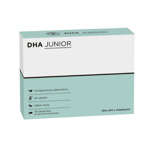 DHA Junior – 45 pececitos masticables (Omega 3 + Vitamina D3)
